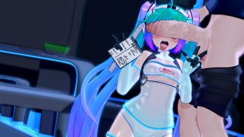 1boy 1girl 3d absurdres ahegao aqua_hair ass blue_eyes bodysuit breasts covered_erect_nipples crossed_legs double_v gs-mantis hair_ornament hatsune_miku heart heart-shaped_pupils highres long_hair looking_at_viewer looking_away lying medium_breasts nipples open_clothes open_mouth penis penis_on_face penis_over_eyes racing_miku saliva see-through_clothes shiny_skin sitting smile symbol-shaped_pupils tattoo teeth thighs tongue tongue_out twintails underwear v veins veiny_penis very_long_hair vocaloid white_bodysuit wide_hips