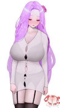 Rule 34 | 2girls, absurdres, alternate costume, animal ears, black bra, black panties, black thighhighs, blood, blood from mouth, blush, bra, bra peek, bra visible through clothes, breasts, bursting breasts, button gap, chibi, chibi inset, cleavage, closed mouth, commentary request, dress, drill hair, flower, garter straps, gonggong ill, grey dress, hair flower, hair ornament, highres, huge breasts, korean commentary, large breasts, lipstick, long hair, long sleeves, looking down, makeup, mole, mouse ears, mouse girl, multiple girls, nosebleed, original, panties, parted bangs, pink flower, purple eyes, purple flower, purple hair, red hair, see-through clothes, shirt, short dress, simple background, solo focus, taut clothes, taut dress, taut shirt, thighhighs, undersized clothes, underwear, very long hair, white background, white dress