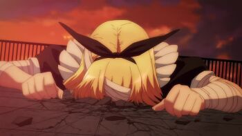 20s 3girls animated ass audible_speech bare_shoulders blonde_hair breasts brown_hair chouun_shiryuu corruption curvy dark-skinned_female dark_skin gloves grey_hair highres holding holding_sword holding_weapon humiliation ikkitousen japanese_audio jumping lips long_hair looking_at_another medium_breasts moaning multiple_girls panties possessed ryona school school_uniform shin_ikkitousen shiny_skin skirt sound stomping sword tagme tears torn_clothes torn_panties underwear very_long_hair video violence weapon white_hair white_panties wide_hips yamada_asaemon_(ikkitousen)