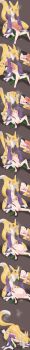 1boy 1girl absurdres all_the_way_through animal_penis cheeso_art cum cum_inflation cum_through digimon digimon_(creature) fairy flower fluffy fox_girl fox_tail furry furry_female highres inflation knotted_penis knotting lilimon monster_girl nail_polish oral_knotting penis petals plant_girl renamon tail