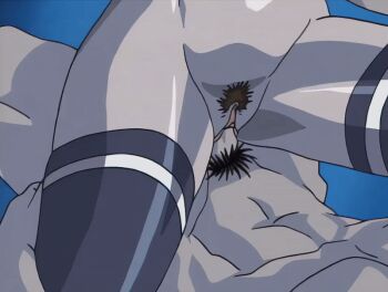 00s 1girl 2003 2boys abs animated animated_gif anime_screenshot bible_black bible_black_night_of_the_walpulgiss black_thighhighs blonde_hair blush bouncing_breasts breasts closed_eyes collarbone drill_hair fellatio grabbing_another's_breast grabbing_from_behind groping groping_breast group_sex hand_on_another's_head hetero irrumatio leg_on_another's_shoulder male_pubic_hair missionary mmf_threesome multiple_boys navel nipples on_floor oral penis pubic_hair rape sex shiraki_rika sweat tagme thighhighs threesome uncensored vaginal