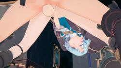 2boys 3d anal animated ass bent_over blue_hair bottomless cum cum_in_ass ejaculating_while_penetrated ejaculation hair_over_one_eye honkai:_star_rail honkai_(series) indoors male_focus male_squirt maverickxhr misha_(honkai:_star_rail) multiple_boys open_mouth penis purple_eyes rough_sex sex sex_from_behind shoes shota spread_legs standing standing_sex tagme testicles trembling trembling_legs uncensored video yaoi