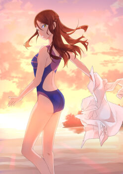 blue_one-piece_swimsuit competition_school_swimsuit competition_swimsuit female love_live! love_live!_sunshine!! one-piece_swimsuit sakurauchi_riko school_swimsuit swimsuit