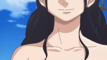 2girls animated breasts coin coin_flip multiple_girls nico_robin nipples nude_filter one_piece outdoors s10collage sound tagme third-party_edit video