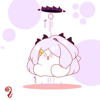 Rule 34 | ahoge, blue archive, blush, chibi, colored shadow, commentary request, detached ahoge, detached hair, fang, grey hair, hair ornament, hairclip, halo, highres, hina (blue archive), kurukurumagical, long hair, motion lines, o o, open mouth, parted bangs, shadow, single hair intake, sitting, solo, speed lines, surprised, very long hair, white background