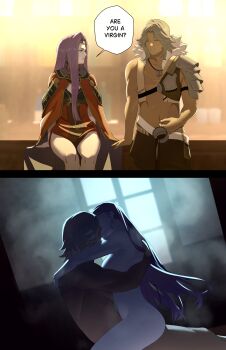1boy 1girl atlas_(fire_emblem) dark-skinned_male dark_skin fire_emblem fire_emblem_echoes:_shadows_of_valentia kiss nintendo nude pomelomelon sex sonya_(fire_emblem_gaiden)