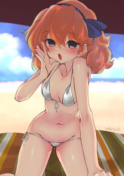 absurdres bikini fire_emblem fire_emblem_echoes:_shadows_of_valentia genny_(fire_emblem) highres nintendo paid_reward_available studio_sugimoto swimsuit tagme