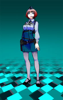 Rule 34 | 1girl, alternate costume, brown hair, female focus, hat, jessica sherawat, military, military uniform, resident evil, resident evil: revelations