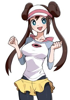 1girl absurdres breasts highres large_breasts n_k_m nintendo pokemon pokemon_bw2 rosa_(pokemon) simple_background tagme white_background