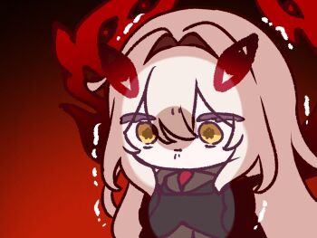 Rule 34 | 1girl, black bodystocking, black dress, dress, extra eyes, eye hair ornament, eye symbol, eyes on wings, eyeshadow, genshin impact, hair between eyes, hair ornament, highres, long hair, long sleeves, makeup, mikurumikurumi, orange eyeshadow, red wings, ronova (genshin impact), side ahoge, solo, symbol-shaped pupils, too many eyes, wings, yellow eyes