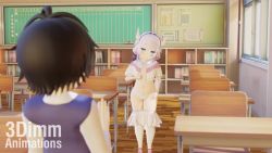 1boy 1girl 3d 3dimm_animations ahoge anal anal_object_insertion animated anus artist_name ass assertive_female black_hair blue_eyes bouncing_ass bow breasts classroom clothing_aside come_hither cowgirl_position desk dragon_girl dragon_horns dragon_tail eye_contact flat_chest gradient_hair hair_bow hair_over_eyes hand_on_another&#039;s_face happy_sex hetero horns hug jiggle kanna_kamui kiss kobayashi-san_chi_no_maidragon kodomo_doushi large_penis loli long_hair looking_at_another moaning multicolored_hair navel nipples object_insertion panties panties_aside penis pov prostate_milking purple_hair pussy sex short_hair shota sitting small_breasts smile sound straddling tail tail_insertion testicles thighhighs topless_female uncensored underwear undressing vaginal video walking white_hair