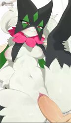 1boy 1girl ^_^ animal_hands animal_nose animated arm_support artist_name audible_internal_cumshot black_fur blinking blush body_fur breasts breasts_apart claws clitoris closed_eyes closed_mouth completely_nude credits cum cum_in_pussy dutch_angle erection fang fang_out furry furry_female furry_with_non-furry gen_9_pokemon green_fur green_hair half-closed_eyes hetero highres holding_own_leg indoors interspecies kneepits large_breasts leaning_back leg_up live2d looking_down meowscarada moaning navel nintendo nipples nude one_eye_closed open_mouth patreon_logo patreon_username penis pokemon pokemon_(creature) pov presenting pussy pussy_juice rabbitadvisory red_eyes sex shiny_skin short_hair smile sound spread_legs stomach thick_thighs thighs tongue tongue_out twitter_username twitter_x_logo two-tone_fur uncensored urethra vaginal video watermark