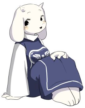 artist_request black_eyes furry goat open_mouth tagme toriel undertale utdr_(toby_fox)