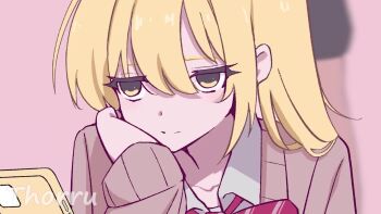 1boy 1girl after_vaginal akita_neru animated arms_up ass bar_censor bent_over black_socks blonde_hair blush bored bow breasts censored classroom cross-section cum cum_in_pussy desk ejaculation female_orgasm knees_up large_penis long_hair medium_breasts moaning navel on_desk open_mouth orgasm penis pink_bow pink_shirt pussy saliva school_uniform sex shirt side_ponytail sitting socks spread_legs tagme thighs thorru vaginal video vocaloid x_x yellow_eyes