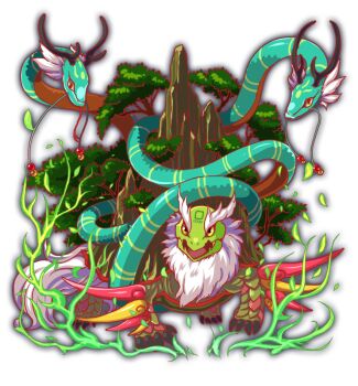 alternate_design artist_request beard black_eyes cel_shading closed_mouth colored_sclera crash_fever facial_hair fangs full_body game_cg genbu_(crash_fever) horns no_humans number_tattoo numbered official_alternate_design official_art open_mouth outline red_outline snake solo square square_tattoo standing tachi-e tattoo thick_eyebrows third-party_source transparent_background tree turtle turtle_shell white_hair yellow_sclera