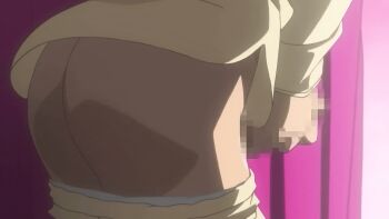 1boy androgynous animated animated_gif anime_screenshot ass boku_no_pico highres male_masturbation masturbation pants pico_(boku_no_pico) shota trap unworn_pants