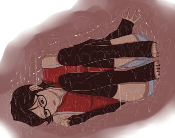 acid black_hair boruto:_naruto_next_generations digesting_girl digestion glasses imminent_death inside_creature liquid loli naruto_(series) open_mouth peril stomach tagme thebigbrap toes uchiha_sarada vore wet x-ray