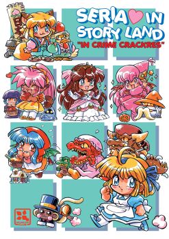 2boys 6+girls ^_^ absurdres alice's_adventures_in_wonderland alice_(alice_in_wonderland) alice_(alice_in_wonderland)_(cosplay) animal animal_ears apple bag banner basket bat_wings black_hat black_jacket black_robe blonde_hair blue_bag blue_dress blue_eyes blue_hair blue_hairband blue_pants blue_robe blue_shoes boots bottle bow bowtie brown_hair brown_hat brown_shoes caesar_kanagusuku celia_hasselberg chibi chibi_only chicken_boy cinderella_(fairy_tale) cinderella_(fairy_tale_character) cinderella_(fairy_tale_character)_(cosplay) circle_name closed_eyes closed_mouth clothed_animal colored_sclera commentary copyright_name cosplay crime_crackers dark-skinned_female dark_skin dragmn dragon_boy dragon_horns dragon_tail dress earrings elbow_gloves emilia_f._alkanet enkuu_(crime_crackers) eyepatch facial_mark fairy_godmother fairy_godmother_(cosplay) fake_facial_hair fake_mustache fang flying_sweatdrops food fox_ears fox_girl fox_tail fruit furry furry_male gingerbread_house glasses gloves grandmother_(little_red_riding_hood) grandmother_(little_red_riding_hood)_(cosplay) green_pants green_wings gun hair_bow hairband hands_up hat headband heart highres holding holding_bag holding_basket holding_food holding_fruit holding_gun holding_wand holding_weapon hood hood_up hooded_robe horns house hunter_(little_red_riding_hood) hunter_(little_red_riding_hood)_(cosplay) jack-o'-lantern jacket japanese_clothes jewelry kataginu kokomahi leaza_(crime_crackers) little_red_riding_hood_(fairy_tale) little_red_riding_hood_(fairy_tale_character) little_red_riding_hood_(fairy_tale_character)_(cosplay) long_hair looking_at_another looking_at_viewer looking_back mini_eyewear mob_cap momotarou monkey multiple_boys multiple_girls nightgown non-humanoid_robot open_mouth orange_boots orange_bow orange_dress orange_eyes orange_hat orange_shoes orange_skirt pants parrot_(crime_crackers) peach picnic_basket pink_boots pink_dress pink_eyes pink_hair pink_hat pink_nightgown pink_shirt pocket_watch pointy_ears ponytail popuri_vampu puff_and_slash_sleeves puffy_short_sleeves puffy_sleeves pumpkin red_bow red_bowtie red_eyes red_hood red_wings robe robot round_eyewear running sandals scared sharp_teeth shirt shoes short_hair short_sleeves skirt slit_pupils smile snow_white's_queen_(fairy_tale_character) snow_white's_queen_(fairy_tale_character)_(cosplay) snow_white_(fairy_tale) snow_white_(fairy_tale_character) snow_white_(fairy_tale_character)_(cosplay) sparkle standing star_wand tail teeth thighhighs tiara top_hat very_long_hair wand watch weapon wendy_wilkinson white_dress white_gloves white_rabbit_(alice_in_wonderland) white_rabbit_(alice_in_wonderland)_(cosplay) white_thighhighs wings witch_hat wizard_hat wolf_ears wolf_girl wolf_tail yellow_sclera zouri