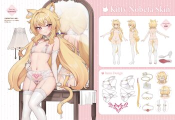 1girl :q ahoge anal anal_beads anal_object_insertion anal_tail animal_ear_fluff animal_ears areola_slip ass ass_cutout ball_gag bdsm beads blindfold blonde_hair bondage_cuffs bow bow_bra bow_panties bra breasts brown_eyes butt_crack butt_plug cat_ears cat_girl cat_tail clothing_cutout collar commentary_request concept_art crotchless crotchless_panties dimples_of_venus elbow_gloves fake_tail female_focus full_body gag gagged garter_belt garter_straps gloves gluteal_fold hand_on_own_hip heart heart-shaped_pupils heart_o-ring heart_tattoo high_heels highres lamp legs lingerie little_witch_nobeta loli long_hair looking_at_viewer lowleg lowleg_panties mirror multiple_views naughty_face navel nipples nobeta o-ring object_insertion official_art oopartz_yang panties pearl_thong pet_play pubic_tattoo red_eyes reflection second-party_source sex_toy shoes simple_background slave small_breasts smile standing stomach symbol-shaped_pupils table tail tail_through_clothes tattoo thighhighs thighs tongue tongue_out twintails underwear underwear_only very_long_hair white_bra white_garter_belt white_gloves white_panties white_shoes white_thighhighs wrist_cuffs