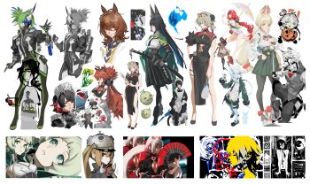 2boys 4others 6+girls absurdres agnes_tachyon_(umamusume) alexandrina_sebastiane alice_thymefield ambiguous_gender apron bangboo_(zenless_zone_zero) blood blood_splatter caesar_king_(zenless_zone_zero) character_request china_dress chinese_clothes collage copyright_request corin_wickes dress ellen_joe full_body furry furry_male hair_ornament highres horns hoshimi_miyabi katana luciana_de_montefio maid maid_apron maid_headdress multiple_boys multiple_girls multiple_others oni portrait sharkboo_(zenless_zone_zero) simple_background single_horn soukaku_(zenless_zone_zero) sphere_hair_ornament sweety_(zenless_zone_zero) sword tailless_(zenless_zone_zero) tinaren15 too_many too_many_borrowed_characters ukinami_yuzuha ukinami_yuzuha_(tanuki_in_broad_daylight) umamusume von_lycaon weapon white_background zenless_zone_zero