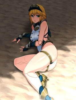 1girl blonde_hair breasts circle_echime fiora_(xenoblade) highres looking_at_viewer medium_breasts short_hair solo tagme xenoblade_chronicles_(series) xenoblade_chronicles_1