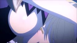 2010s animated asmodeus_(sin_nanatsu_no_taizai) blonde_hair breasts demon_horns grabbing_another's_breast groping horns lucifer_(sin_nanatsu_no_taizai) sideboob sin_nanatsu_no_taizai video yuri