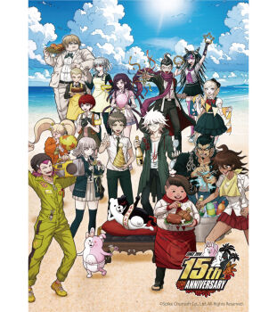 6+boys 6+girls ahoge anniversary apron aqua_dress aqua_jacket aqua_thighhighs arm_up artist_request asymmetrical_legwear balloon bandaged_arm bandages beach beanie belt bib black_belt black_bow black_hair black_hat black_jacket black_pants black_sailor_collar black_shirt black_skirt blonde_hair blue_eyes blue_hair blue_skirt blue_sky blue_streaks blush blush_stickers boned_meat bottle bow bowl braid breast_pocket brown_eyes brown_hair brown_shoes bucket burger camera can chain chef_hat chicken_(food) clenched_hand closed_mouth cloud collarbone collared_shirt commentary_request company_name confetti copyright_notice danganronpa_(series) danganronpa_2:_goodbye_despair dark-skinned_female dark-skinned_male dark_skin day diaper dress drink drink_can drooling elbow_gloves electricity everyone facial_hair fat fat_man fingerless_gloves flower food fork french_fries gloves goatee green_bow green_dress green_eyes green_jacket green_necktie grey_hair grin hair_between_eyes hair_bow hair_horns hair_ribbon hanamura_teruteru hat heterochromia hinata_hajime holding holding_balloon holding_boombox holding_bowl holding_camera holding_flower holding_fork holding_knife holding_plate holding_string_of_flags holding_tambourine holding_unworn_clothes holding_unworn_hat holding_wreath hood hood_down hooded_jacket hungry ice inflating jacket japanese_clothes jumpsuit kimono knife koizumi_mahiru komaeda_nagito kuzuryu_fuyuhiko legs_apart long_hair long_sleeves lying meat medium_hair merchandise_available mini_chef_hat mini_hat mioda_ibuki mismatched_legwear mismatched_thighhighs monokuma monomi_(danganronpa) multicolored_hair multiple_boys multiple_girls muscular muscular_male nanami_chiaki navel neckerchief necktie nidai_nekomaru official_art on_side one_eye_closed open_clothes open_jacket open_mouth orange_kimono ottoman_(furniture) outdoors owari_akane pants party_hat pekoyama_peko pillow pinafore_dress pink_eyes pink_hair pink_neckerchief pink_shirt pink_streaks plaid_clothes plaid_necktie plate pocket pompadour puffy_short_sleeves puffy_sleeves purple_eyes purple_hair purple_scarf red_apron red_bow red_eyes red_hair red_neckerchief red_necktie red_skirt ribbon sailor_collar saionji_hiyoko saliva sash scar scar_across_eye scar_on_face scarf school_uniform scrunchie second-party_source serafuku sharp_teeth shirt shoelaces shoes short_hair short_sleeves single_elbow_glove single_fingerless_glove skirt sky sleeveless sleeveless_dress smile soda_kazuichi sonia_nevermind standing standing_on_one_leg star_(symbol) streaked_hair string_of_flags striped_clothes striped_gloves sun sweatdrop tan tanaka_gundham teeth thighhighs togami_byakuya_(danganronpa_2) tongue tongue_out torn_clothes torn_thighhighs tsumiki_mikan twin_braids twintails two-tone_hair unworn_hat unworn_headwear upper_teeth_only v very_short_hair water white_apron white_hair white_hat white_jacket white_pants white_ribbon white_shirt white_shoes white_skirt wrist_scrunchie yellow_apron yellow_hat yellow_jumpsuit yellow_pants yellow_shoes zipper