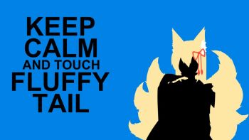 blue_background hair_ribbon kitsune kyuubi mon-musu_quest! mon-musu_quest:_paradox multiple_tails ribbon silhouette source_request tail tamamo_(mon-musu_quest!)