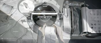 1other absurdres commentary english_commentary grey_theme highres holding holding_paper machine original paper photo_(object) tmt wire