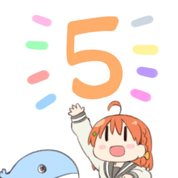 1girl ahoge arms_up black_hair blush bow braid chibi clover_hair_ornament hair_bow hair_ornament long_sleeves looking_up love_live! love_live!_sunshine!! medium_hair miyako_hito open_hand open_mouth orange_hair portrait school_uniform serafuku side_braid simple_background smile solo takami_chika uranohoshi_school_uniform whale white_background winter_uniform |_|