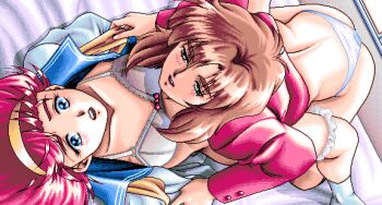 1990s_(style) ai_shimai ai_shimai:_futari_no_kajitsu game_cg kitazawa_tomoko okamoto_yumi pc98 retro_artstyle silky tagme takei_masaki