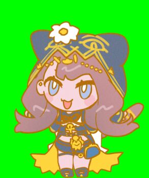 Rule 34 | animal ear hood, animal ears, arknights, blue eyes, cat tail, fake animal ears, flower, hood, namie-kun, pepe (arknights), tail