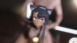 1boy 1girl 3d ahegao animal_ears animated arm_held_back ass belly big_belly black_hair breasts collar cum cum_in_pussy cum_inflation cum_overflow doggystyle excessive_cum fake_animal_ears fertilization grabbing_another's_arm gs-mantis hetero holding_another's_wrist ijiranaide_nagatoro-san impregnation indoors inflation interior large_penis long_hair moaning nagatoro_hayase nipples nude one-piece_tan open_mouth ovum penis pussy sex sex_from_behind small_breasts sound sperm_cell stomach_bulge tagme tan tanline uncensored vaginal video yellow_eyes