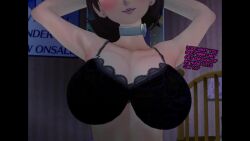 1girl 3d animated arm_behind_head arms_up audible_speech bikini bra english_audio english_text hands_behind_own_head koikatsu_(medium) looking_at_viewer persona persona_3 rubyredva slideshow_animation sound swimsuit tagme takeba_yukari talking taplewds teasing underwear video