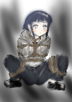 bdsm bondage bound covered_erect_nipples hinata loli solo