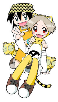 2girls :&gt; :d animal_ear_fluff animal_ear_hood animal_ears animal_print apron arm_at_side bike_shorts black_hair black_outline black_tail blue_eyes blush_stickers brown_footwear closed_eyes coco_(toranoana) collared_shirt colored_inner_hair colored_sclera cub detached_hood double_horizontal_stripe employee_uniform fake_animal_ears fang full_body green_sclera grey_shorts hair_between_eyes hands_on_another&#039;s_shoulders headscarf hood horizontal-striped_sleeves horizontal-striped_thighhighs kneeling kotora_(toranoana) legs_apart light_brown_hair logo_print long_shirt long_sleeves looking_up mukku_(mook-tv) multicolored_hair multiple_girls nonbiri_kotora official_art open_mouth outline parted_bangs patterned patterned_clothing print_shirt red_eyes second-party_source shirt short_hair shorts simple_background sitting smile straight_hair striped_clothes striped_fur striped_shirt striped_sleeves striped_tail striped_thighhighs t-shirt tail tenugui thighhighs tiger tiger_ears tiger_girl tiger_print tiger_tail tongue tora_da_yo. torana toranoana triple_horizontal_stripe turtleneck turtleneck_shirt v-shaped_eyebrows very_short_hair w white_background white_shirt white_sleeves wide_sleeves wristband yellow_apron yellow_collar yellow_fur yellow_hood yellow_tail