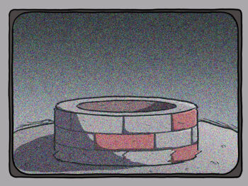 brick idolmaster no_humans parody screen static television the_ring well yuutousei