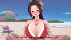 3d animated beach breasts condom cum cum_on_body cum_on_breasts cum_on_upper_body koikatsu_(medium) miko_desh_(voice_actor) netorare nipples opennsfwsp paizuri penis shiranui_mai slideshow_animation snk sound tagme taplewds the_king_of_fighters video