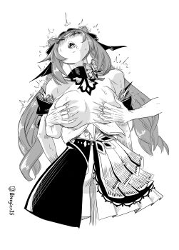 1boy 1girl absurdres blush breasts genshin_impact groping highres keqing_(genshin_impact) keqing_(opulent_splendor)_(genshin_impact) no_bra original saliva sweat ubergine