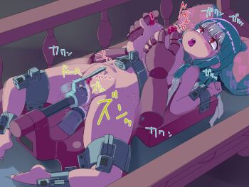 1girl anal anal_object_insertion bdsm bondage bound breasts censored dildo groping lactation large_breasts lol_(artist) machine mechanical_fixation mosaic_censoring multiple_penetration nipples nude object_insertion original pussy sex_machine sex_toy slave stomach_bulge tears toy translation_request triple_penetration urethral_insertion