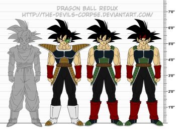 bardock dragon_ball dragonball_z size_chart son_goku tagme the-devils-corpse_(artist)