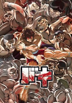 Rule 34 | 6+boys, abs, age difference, angry, back tattoo, battle, beard, black hair, blonde hair, dark skin, dorian kaiou, epic, evil grin, evil smile, eyepatch, facial hair, fighting, fighting stance, glasses, grappler baki, grin, hanayama kaoru, hanma baki, hector doyle, highres, jumping, long hair, looking at another, male focus, multiple boys, muscular, official art, open mouth, orochi doppo, pectorals, red hair, retsu kaioh, scar, shibukawa gu014dki, short hair, shorts, sikorsky (grappler baki), smile, spec (grappler baki), tattoo, teeth, translation request, yanagi ryuukou