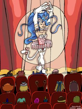 adventure_quiz:_capcom_world_2 amingo animal_ears arms_up audience ballerina ballet battle_circuit capcom capricorndiem456 cat cat_ears cat_girl cat_tail cave_(developer) choukou_senki_kikaiou closed_eyes crossed_legs crossover dancer dancing darkstalkers deviantart deviantart_username fangs felicia_(darkstalkers) first_position_(ballet) highres iris_(mega_man) jon_talbain julia_whitepearl june_lin_milliam junpei_todoroki justice_gakuen kanzuki_karin kirishima_yurika manon_legrand marvel_vs._capcom moero!_justice_gakuen moriah_(chronicles_of_mystara) multiple_crossover power_stone progear pure_the_mage ribbon smile soh_(kunitsu-gami) stage star_gladiator street_fighter tabasa tail tail_ornament tail_ribbon theater tiara tutu warzard