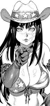 Rule 34 | 1girl, american flag, american flag bikini, american flag print, bikini, breasts, chainsaw man, flag print, flag print bikini, highres, ireading, large breasts, looking at viewer, print bikini, swimsuit, yoru (chainsaw man)