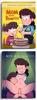 1boy 1girl absurdres age_difference book cake cooking food girl_on_top hetero highres incest mature_female mother_and_son reverse_cowgirl_position shota straddling ta777371