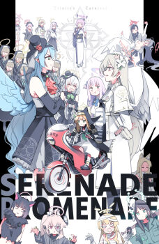 Rule 34 | 6+girls, airi (blue archive), airi (halloween) (blue archive), animal ear headwear, animal ears, azusa (blue archive), baseball bat, beret, black gloves, black hair, black hat, blank eyes, blonde hair, blue archive, blue eyes, blue hair, brown hair, cat ears, cat girl, commentary request, dress, english text, expressionless, fake animal ears, flower, fox ears, fox girl, gloves, green eyes, hair bun, hair flower, hair ornament, halo, hanako (blue archive), hat, hifumi (blue archive), holding, holding baseball bat, ichika (blue archive), ichika (suit) (blue archive), jacket, kazusa (blue archive), kazusa (halloween) (blue archive), koharu (blue archive), long hair, looking at another, looking at viewer, mari (blue archive), mika (blue archive), mine (blue archive), mine (idol) (blue archive), mini hat, mini top hat, motor vehicle, motorcycle, multiple girls, mummy costume, nagisa (blue archive), natsu (blue archive), natsu (halloween) (blue archive), nun, on motorcycle, pink hair, pointy ears, purple hair, red eyes, riding, sakurako (blue archive), sakurako (idol) (blue archive), seia (blue archive), shirt, side ponytail, single side bun, sisterhood member (blue archive), skirt, sweatdrop, tokomichi, top hat, tsurugi (blue archive), tsurugi (dress) (blue archive), utaha (blue archive), utaha (idol) (blue archive), white dress, white jacket, white shirt, white skirt, yoshimi (blue archive), yoshimi (halloween) (blue archive)