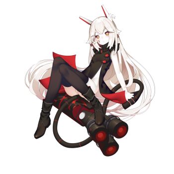 1girl :&lt; animal_ears ankle_boots artist_request bare_arms bare_shoulders black_boots black_collar black_dress black_thighhighs blush boots breasts cable collar colored_sclera colored_skin dress evelynn_(final_gear) evelynn_(pathogen)_(final_gear) fake_animal_ears final_gear full_body hair_ears hair_flaps highres long_hair looking_at_viewer mole mole_under_eye official_art panties pelvic_curtain red_sclera sidelocks simple_background sleeveless sleeveless_dress small_breasts solo tachi-e thighhighs third-party_source transparent_background two-tone_dress underwear very_long_hair white_eyebrows white_hair white_panties white_skin yellow_eyes