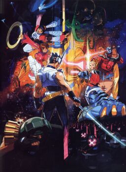 Rule 34 | 5girls, 6+boys, adv, android, android army, annotation request, armor, artbook, belt, black eyes, black gloves, black hair, blonde hair, blood barbarians, blue eyes, blue skin, blunt bangs, boots, breasts, brother and sister, brown eyes, brown hair, byakko (star gladiator), capcom, catherine rain bilstein, chakram, china dress, chinese clothes, circlet, claire (star gladiator), colored skin, dark skin, detached sleeves, doctor edward bilstein, dress, eagle (star gladiator), earrings, edaki shin'ya, elbow gloves, ele (star gladiator), energy sword, everyone, eyepatch, fangs, fingerless gloves, franco gerelt, frills, from behind, gamof gohgry, gantetsu, ghost bilstein, gloves, gore gajah, green eyes, green skin, grin, hair ornament, hairband, headband, helmet, highres, jewelry, june lin milliam, kaede (star gladiator), kanzaki hayato (star gladiator), long hair, luca (star gladiator), multiple boys, multiple girls, muscular, official art, omega (star gladiator), plasma, plasma ring, plasma sword, plasma sword: nightmare of bilstein, ponytail, poster (medium), prince (star gladiator), rai on, saturn dyer, scan, shadow, shaker (star gladiator), shirt, short hair, siblings, smile, space, standing, star (symbol), star gladiator, star gladiator 2, sword, teeth, thighhighs, torn clothes, twintails, vector (star gladiator), weapon, white legwear, wide sleeves, zelkin fiskekrogen