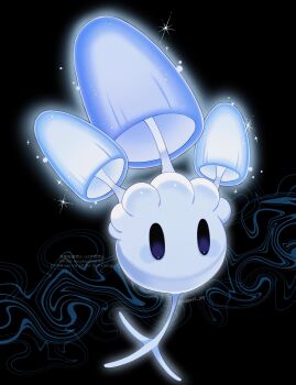 Rule 34 | alternate color, alternate shiny pokemon, black background, full body, gen 7 pokemon, highres, iwasi 29, morelull, mushroom, nintendo, no humans, pokemon, pokemon (creature), pokemon focus, shiny pokemon, solid oval eyes