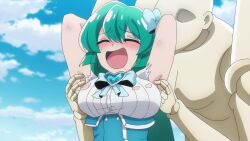 6+girls ahoge animated anime_screenshot apron araga_kiwi black_nails black_panties black_pants blonde_hair blue_dress blue_eyes blue_gloves blue_hair blue_ribbon blue_thighhighs boots breasts closed_eyes coat corset dress drill_hair elbow_gloves fighting frilled_dress frills gloves green_coat hair_ribbon hanabishi_haruka hat highres hiiragi_utena horns large_breasts laughing leoparde_(mahou_shoujo_ni_akogarete) long_hair long_sleeves magia_azure magia_baiser magia_magenta magia_sulfur magical_girl mahou_shoujo_ni_akogarete medium_breasts military_hat minakami_sayo morino_korisu multiple_girls nail_polish nero_alice panties pants pink_dress pink_eyes pink_gloves pink_hair pink_ribbon purple_hair ribbon saliva shirt sidelocks small_breasts sound subtitled tagme tearing_up tenkawa_kaoruko thigh_boots thighhighs thighs tickle_torture tickling tickling_armpits twin_drills twintails underwear video white_apron white_shirt wings yellow_dress yellow_eyes yellow_ribbon